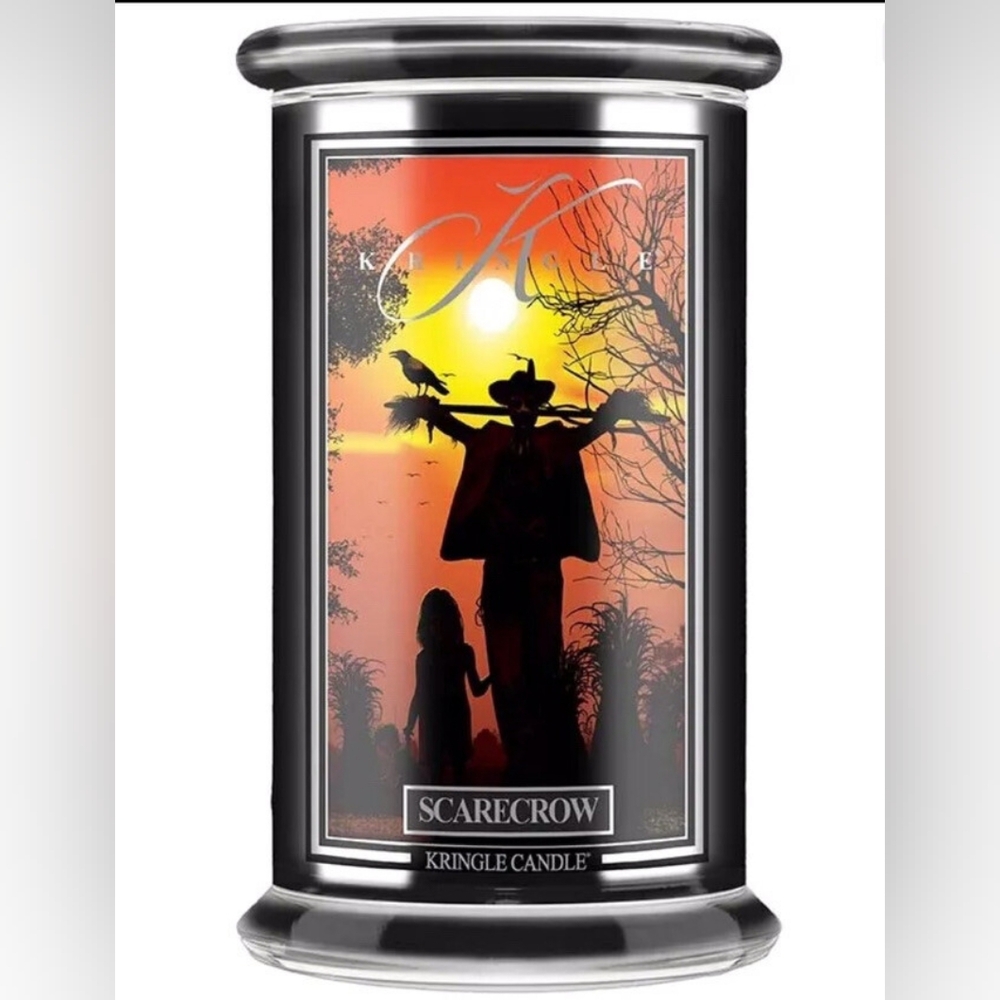 Kringle Scarecrow Halloween Candle 22oz 2-wick Soy
